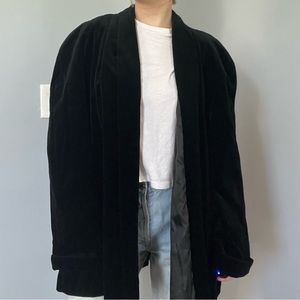 vintage velvet oversized blazer